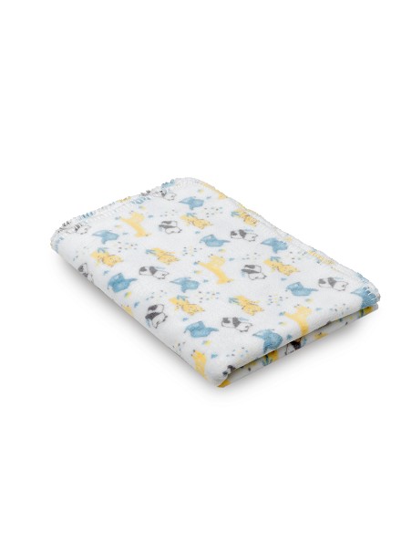 Manta Estampada Animales Gris