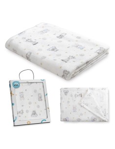 Manta Estampada Koala Azul