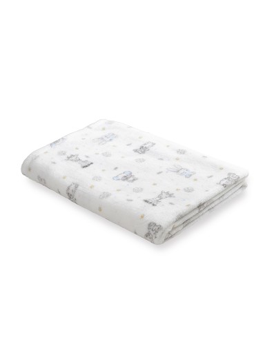 Manta Estampada Koala Azul