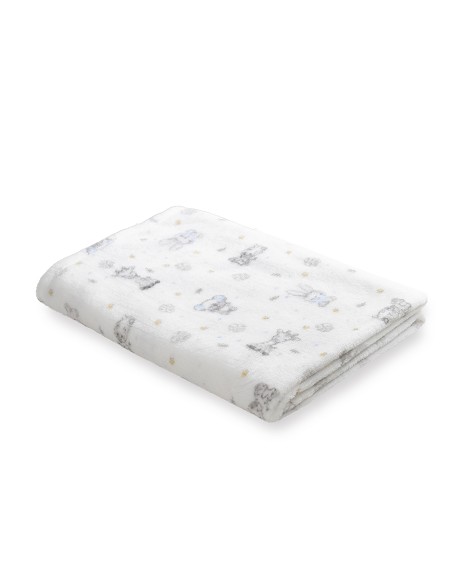 Manta Estampada Koala Azul