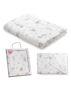 Manta Estampada Koala Rosa