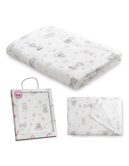 Manta Estampada Koala Rosa