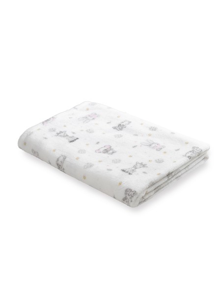 Manta Estampada Koala Rosa