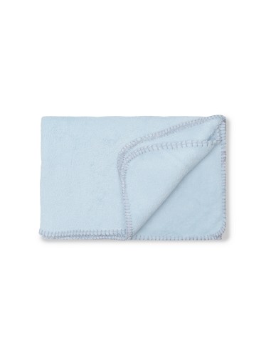 Manta Bordada Oso Lazo Azul