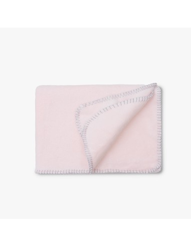 Manta Bordada Oso Lazo Rosa