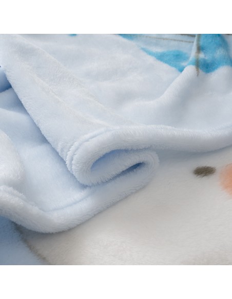 Manta Cuna Sedalina Elefante Cometa Azul