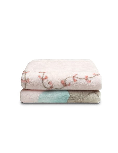 Manta Cuna Sedalina Elefante Cometa Rosa