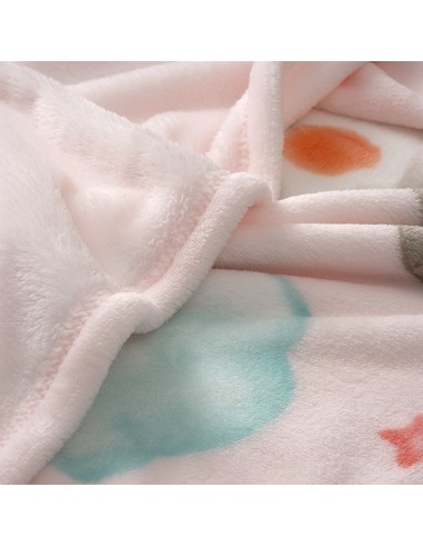 Manta Cuna Sedalina Elefante Cometa Rosa