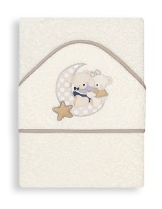 Capa de Baño 1 x 1 Mt Mod  Osito Amoroso Beig