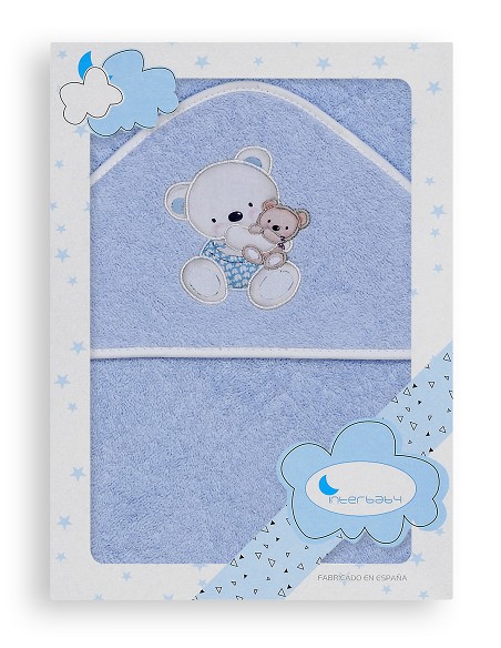 Capa de Baño 1 x 1 Mt Mod Osito Columpio Azul