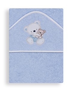 Capa de Baño 1 x 1 Mt Mod Osito Columpio Azul 2