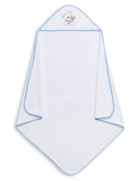 Capa de Baño 1 x 1 Mt Mod Osito Columpio Bco/Azul