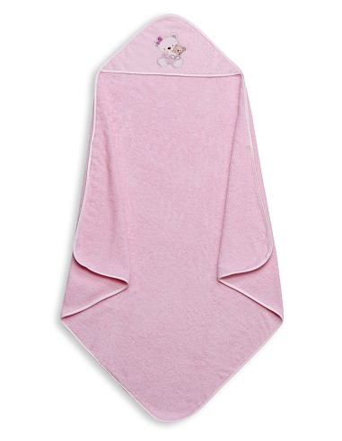 Capa de Baño Osita Columpio Rosa