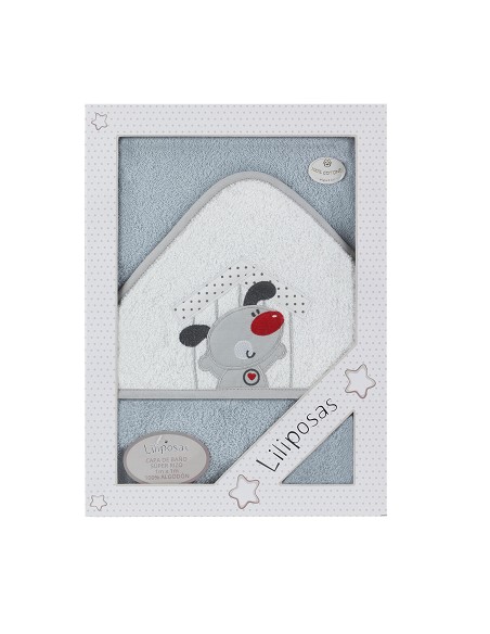Capa de Baño Liliposas Mod New Puppy Gris/Blanco