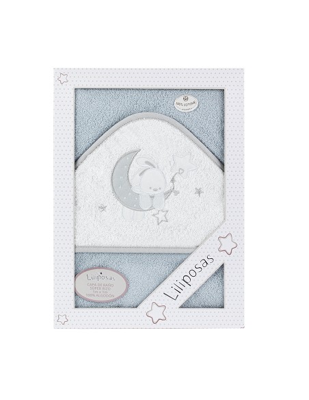 Capa de Baño Liliposas Mod Conejito Luna Gris
