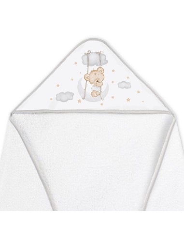 Capa de Baño 1X1 con Babero Modelo Osito Luna...