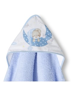 Capa de Baño 1 x 1 Mt Mod Bear Sleeping Azul 2