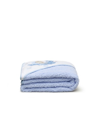 Capa de Baño 1 x 1 Mt Mod Bear Sleeping Azul