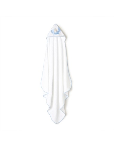 Capa de Baño 1 x 1 Mt Mod Bear Sleeping Bco/Azul