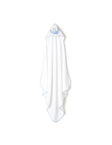 Capa de Baño 1 x 1 Mt Mod Bear Sleeping Bco/Azul