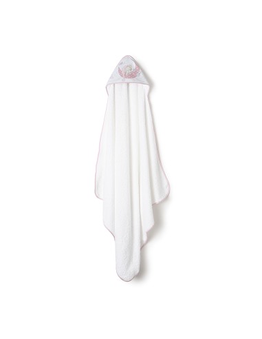 Capa de Baño 1 x 1 Mt Mod Bear Sleeping Bco/Rosa