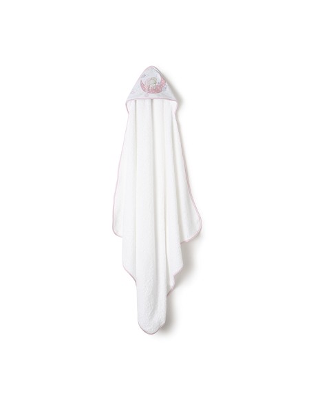 Capa de Baño 1 x 1 Mt Mod Bear Sleeping Bco/Rosa