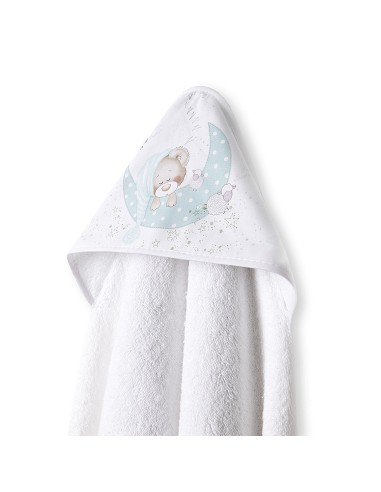 Capa de Baño 1 x 1 Mt Mod Bear Sleeping Bco/Verde