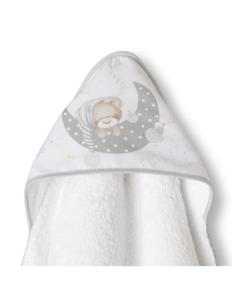 Capa de Baño 1 x 1 Mt Mod Bear Sleeping Bco/Gris