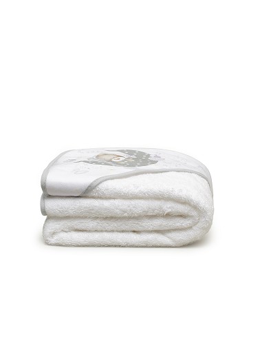 Capa de Baño 1 x 1 Mt Mod Bear Sleeping Bco/Gris