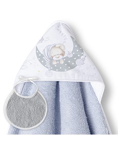 Capa de Baño 1 x 1 Mt Mod Bear Sleeping Gris