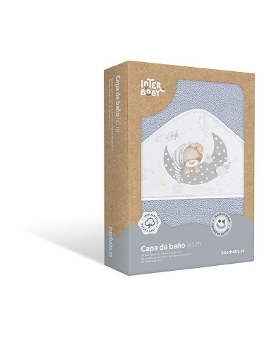 Capa de Baño 1 x 1 Mt Mod Bear Sleeping Gris