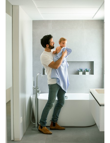 Capa de Baño 1 x 1 Mt  Mod Elefante Azul