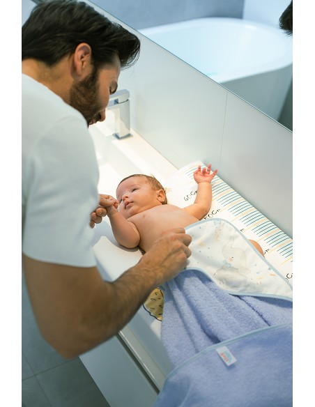 Capa de Baño 1 x 1 Mt  Mod Elefante Rosa