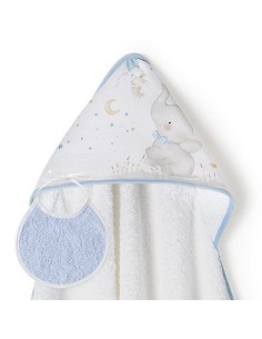 Capa de Baño 1 x 1 Mt  Mod Elefante Bco/Azul