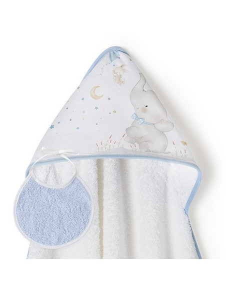 Capa de Baño 1 x 1 Mt  Mod Elefante Bco/Azul