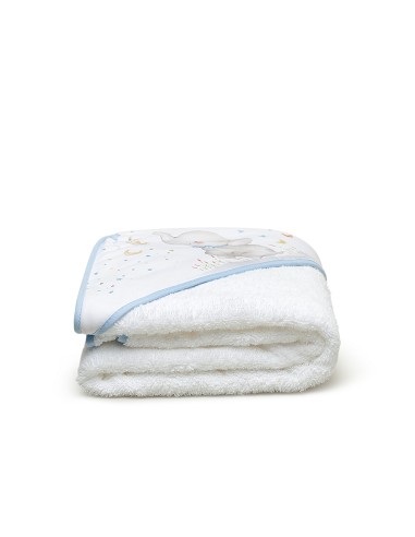 Capa de Baño 1 x 1 Mt  Mod Elefante Bco/Azul