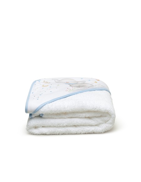 Capa de Baño 1 x 1 Mt  Mod Elefante Bco/Azul