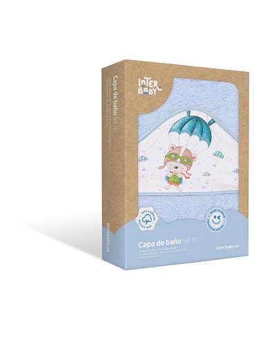 Capa de Baño 1 x 1 Mt  Mod Paracaidista Azul