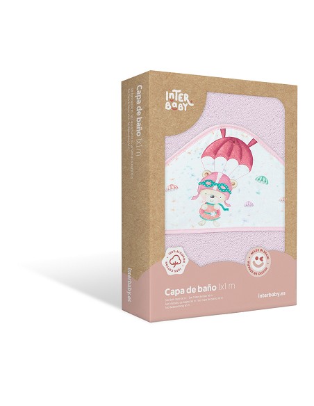 Capa de Baño 1 x 1 Mt  Mod Paracaidista Rosa