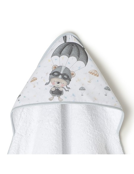 Capa de Baño 1 x 1 Mt  Mod Paracaidista Bco/Gris