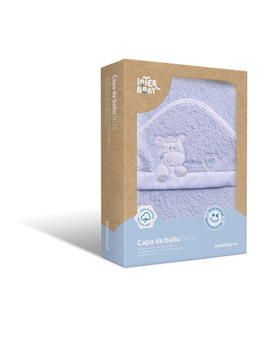 Capa de Baño 1X1 Mt Mod Corazon Amoroso Azul