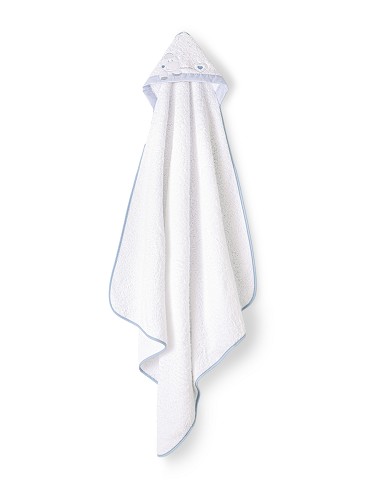 Capa de Baño 1X1 Mt Mod Corazon Amoroso Bco/Azul