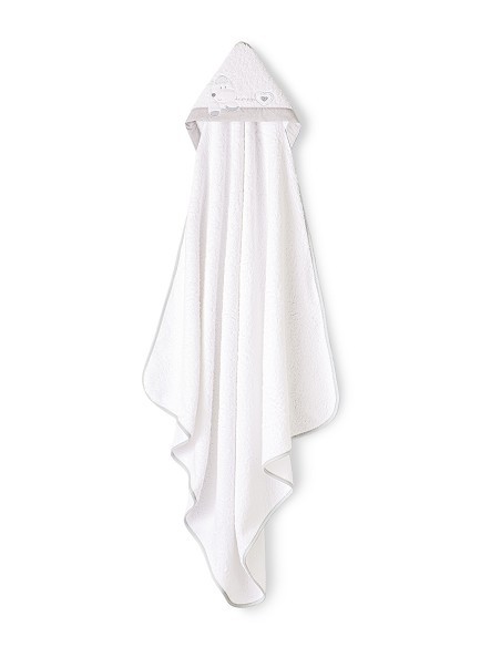 Capa de Baño 1X1 Mt Mod Corazon Amoroso Bco/Gris