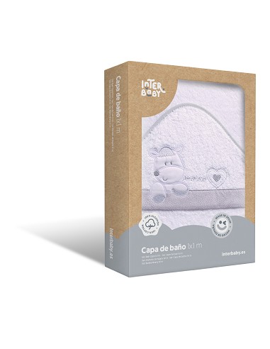 Capa de Baño 1X1 Mt Mod Corazon Amoroso Bco/Gris