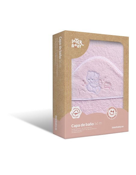 Capa de Baño 1X1 Mt Mod Honey Bear Rosa