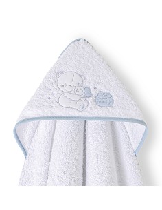 Capa de Baño 1X1 Mt Mod Honey Bear Bco/Azul