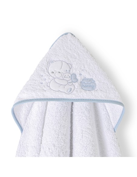 Capa de Baño 1X1 Mt Mod Honey Bear Bco/Azul