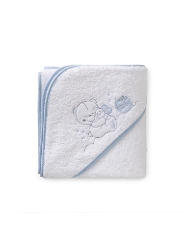 Capa de Baño 1X1 Mt Mod Honey Bear Bco/Azul