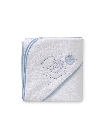 Capa de Baño 1X1 Mt Mod Honey Bear Bco/Azul