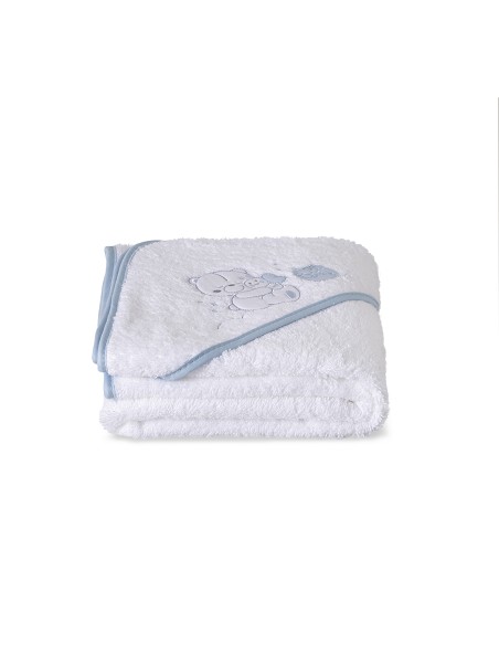 Capa de Baño 1X1 Mt Mod Honey Bear Bco/Azul